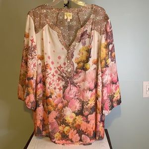 Fig and Flower anthropology sheer tunic